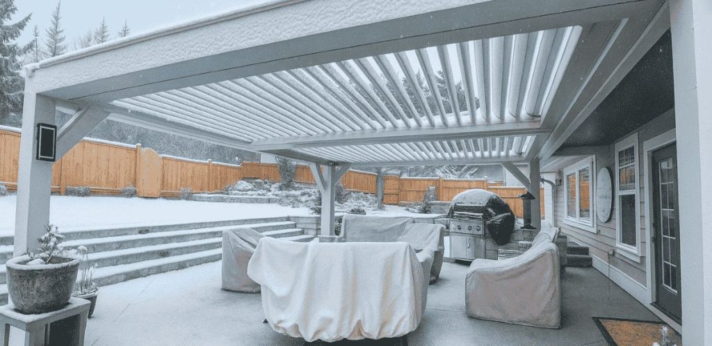 Winter Maintenance: How to Protect Your Awning or Pergola